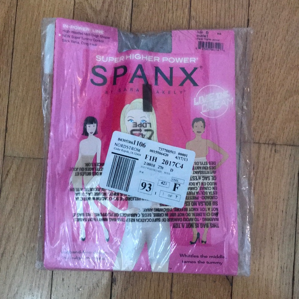 Spanx Super Higher Power mid-thigh shaper Size D
